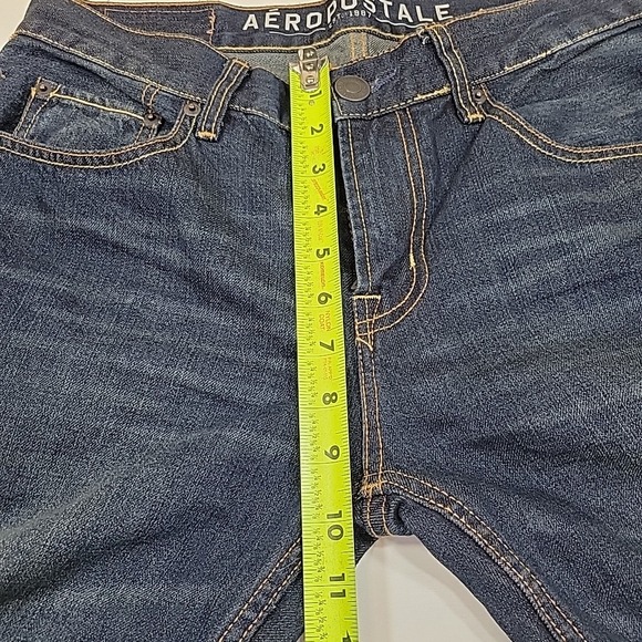 AEROPOSTALE Rivington Skinny Women's Sz 32 X 32 Dark Wash Straight 5 Pockets - Picture 7 of 15